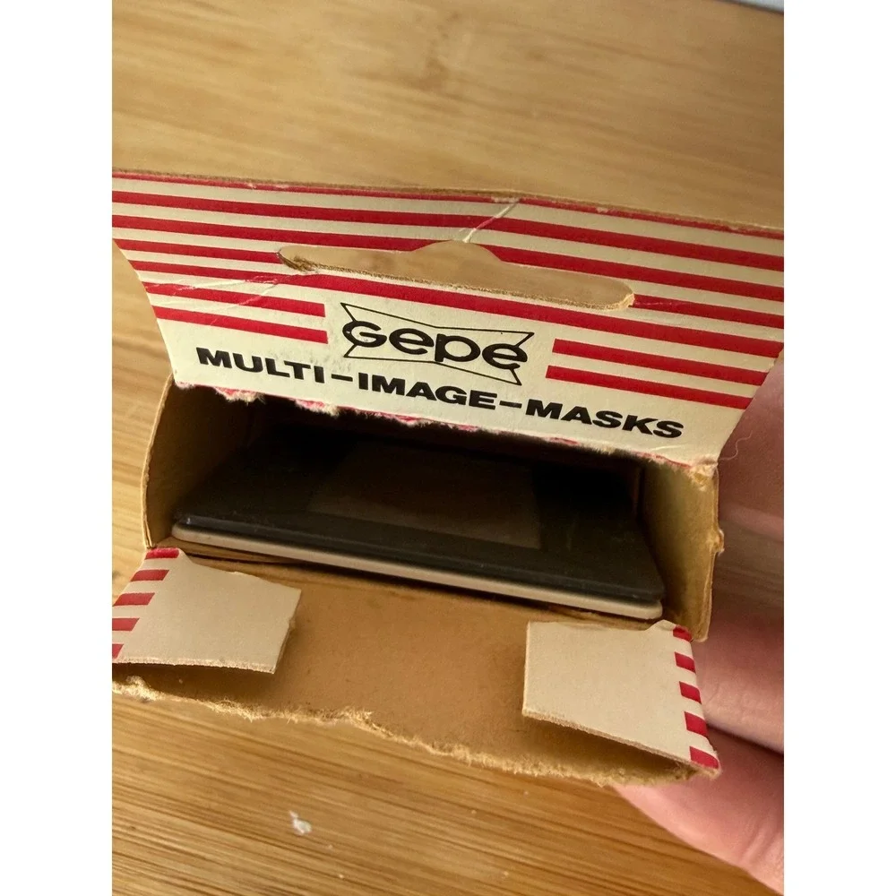 Vintage Gepe Multi Image Masks Ø22 35mm Slide Mount Masks 2pc Partial Box